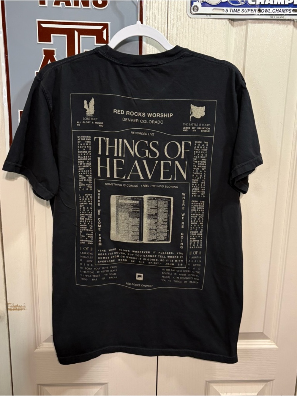 Things of Heaven Black Graphic Men’s T‑Shirt